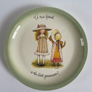 Vintage Holly Hobbie 1970s Collector Plate American Greetings 1970 good cond.